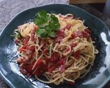 Foto langkah ke 3 dari resep Spaghetti Terasi Aglio e olie.