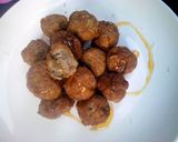 A picture of step 7 of Banana balls.