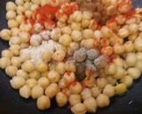 A picture of step 2 of White Chana chaat.