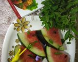 A picture of step 1 of Watermelon Chopsticks.