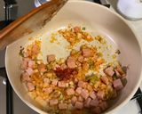รูปขั้นตอนการทำที่ 4 ของ ข้าวผัดกิมจิ 김치 뽁음밥