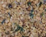 A picture of step 5 of Karari masoor dal.
