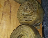 Foto del paso 2 de la receta: Alcachofas con queso de cabra y jamón