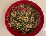 รูปขั้นตอนการทำที่ 1 ของ แซนวิชเห็ดทรัฟเฟิลใส่ผักโขม+อกไก่สับ