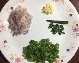 A picture of step 2 of Cabbage Manchurian.