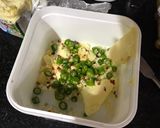 A picture of step 2 of Chilli Cheese Toast.