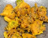 A picture of step 3 of Green Garlic Pokoda.