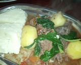 A picture of step 4 of Beef tumbukiza.