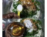 A picture of step 4 of Methi Bajra Flour Dhebra (Gujarati Style).