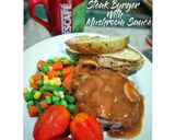 Foto langkah ke 11 dari resep Steak Burger with Mushrooms Sauce.