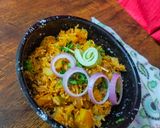 A picture of step 2 of Vegetable pulao.