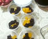 Foto langkah ke 6 dari resep Es Puding Hunkwe Kombinasi Ubi dan Agar Coklat.