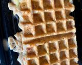 Une image de l'étape 6 de Gaufres salées de courgettes à la farine complète Omie, au chèvre et aux lardons fumés.
