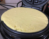 1cup份量，格子鬆餅漢堡的食譜步驟2照片