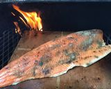 A picture of step 2 of California Farm Griddled Barbecued Salmon.