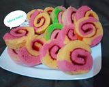 Foto langkah ke 7 dari resep Bolu gulung kukus 2 telur.