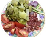 Hình bước làm 1 của món Canh dưa cải chua dùng nồi ủ