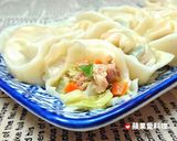 A picture of step 6 of Pork Dumplings with Cabbage and Garlic Chives (with Video).