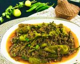 A picture of step 13 of Hari mirchon ka salan.