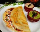 A picture of step 7 of Masala Paneer Dosa.