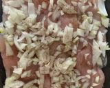 Tejszínes sajtos csirkemell baconnel gombával recept fázis 1 fotója