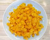 A picture of step 1 of Mango kesari.