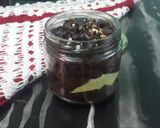 A picture of step 4 of Chocolate Cake in a jar.