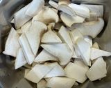 杏鮑菇炒五花肉的食譜步驟1照片