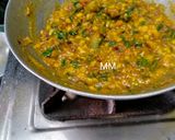 A picture of step 7 of Dal Palak and Green Papaya Curry.