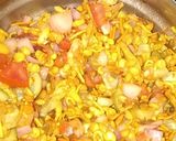 A picture of step 3 of Spicy bhel.