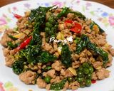 รูปขั้นตอนการทำที่ 8 ของ กะเพราหมูสับผัดพริกไทยอ่อน🌶🍃