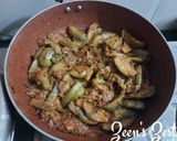 A picture of step 2 of Kasuri Methi Baingan Masala.