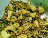 A picture of step 1 of Mixed vegitables Khichdi.