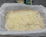 Foto del paso 4 de la receta Focaccia de espelta con cebolla y aceitunas (sin amasado)