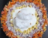 A picture of step 4 of Cheese Dahi Bhalla Chaat.