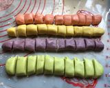 彩虹蛋黃酥（レインボームンケーキ）的食譜步驟3照片