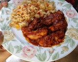Foto del paso 10 de la receta: Fajitas de pollo picantes en salsa chile morita y chile de árbol