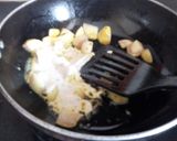 A picture of step 3 of Aloo posto.
