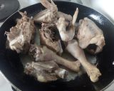 A picture of step 2 of Kienyeji kuku curry.