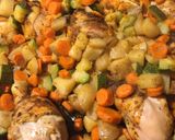 Foto del paso 3 de la receta: Pollo al horno con verduras