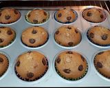 A picture of step 2 of Choco chips muffins (cupcakes).