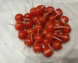 Töltött, rántott koktél paradicsom recept fázis 2 fotója