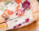 A picture of step 5 of Musk melon mixed fruit dessert.