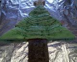 A picture of step 10 of Christmas Tree Cake.