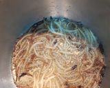 A picture of step 1 of Lahori Achari Chana Pulao or Baryani.
