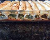 A picture of step 10 of Three Cheese, Spinach and Ham Cannelloni.