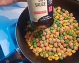 A picture of step 4 of Roasted peas and corn salad.