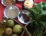કીવી ગ્વાવા સ્પીનેચ સલાડ(Kiwi Guava spinach salad recipe in Gujarati) રેસીપી સ્ટેપ1ફોટો