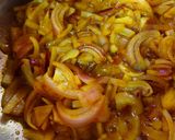A picture of step 3 of Masala Soya Chunk.