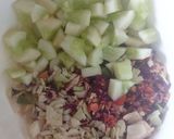 A picture of step 1 of Apple and cabbage salad.